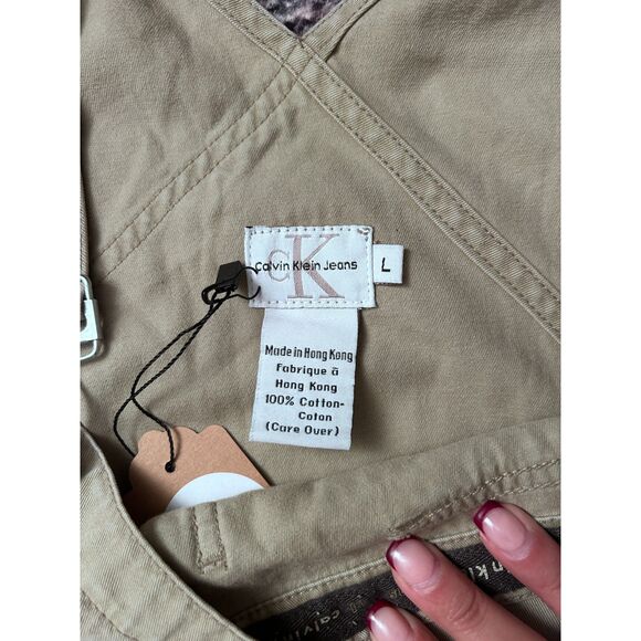 Vintage 90s/Y2K Calvin Klein Overalls Baggy Cargo Wide Leg - Picture 8 of 8